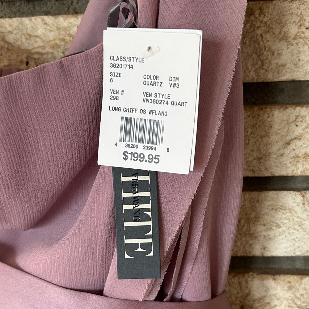 One Shoulder Mauve Dress - Picture 6 of 7